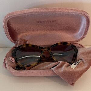Miu Miu Brown Tortoise Sunglasses